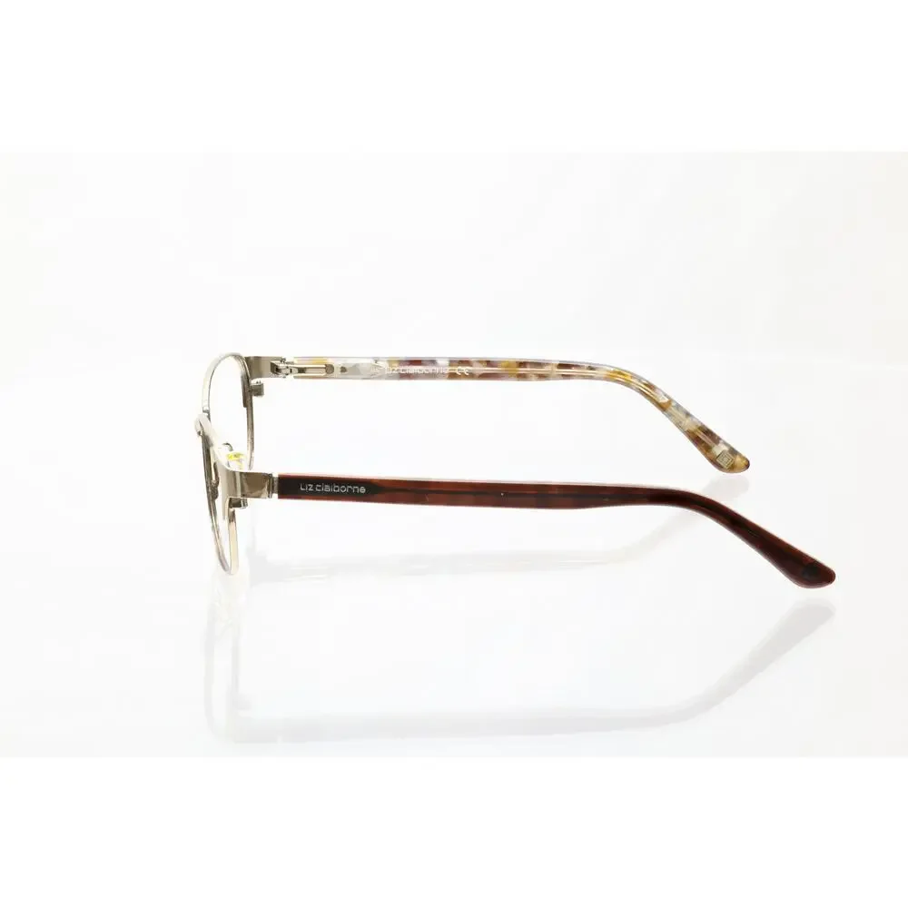 Liz Claiborne L639 TUI Gold/Brown 53-17-135 Eyeglasses FRAMES ONLY - FAIR - READ